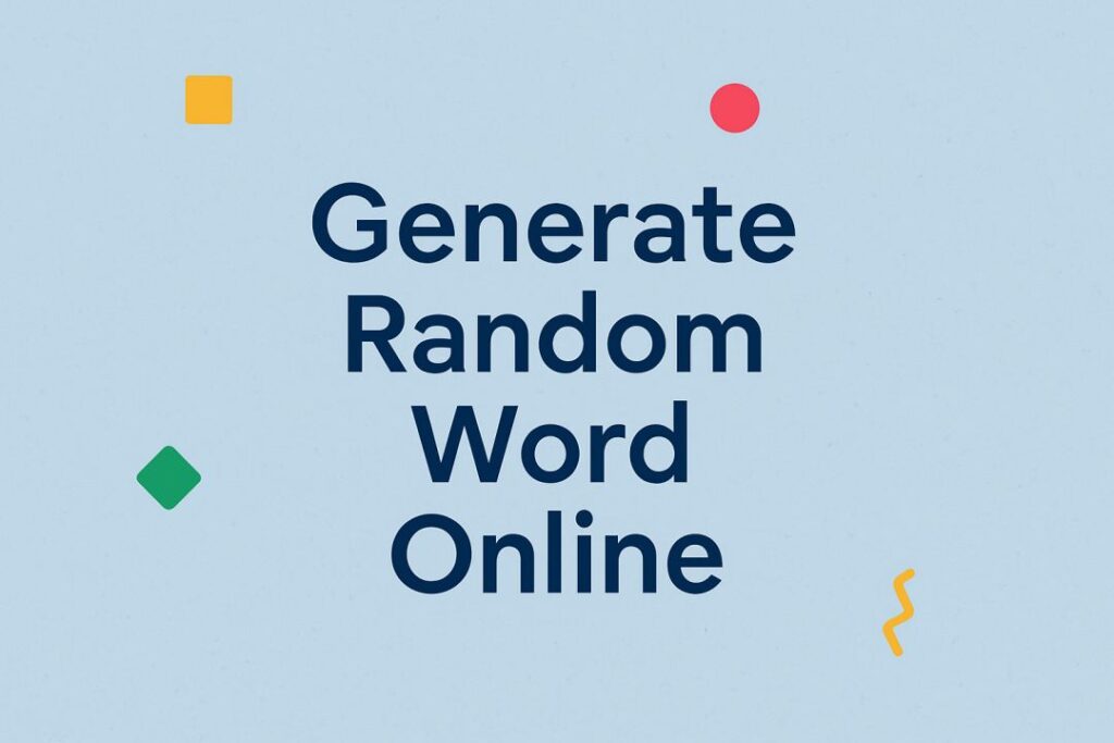 Generate Random Word Online