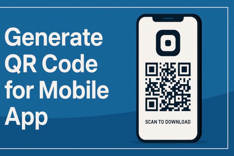 Generate QR Code for Mobile App