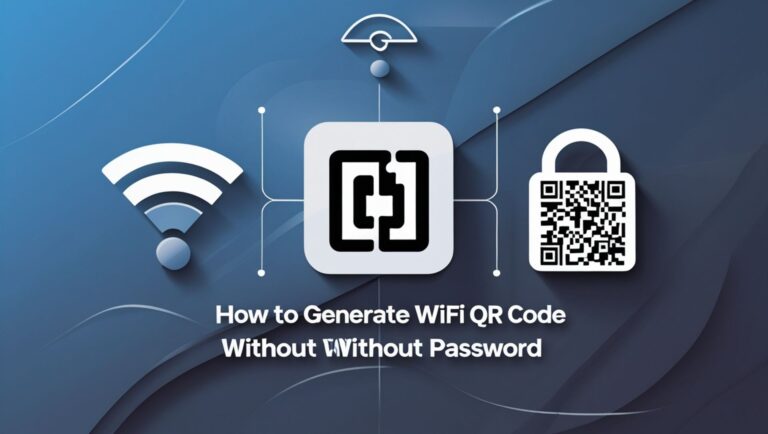 How to Generate Wi‑Fi QR Code Without Password