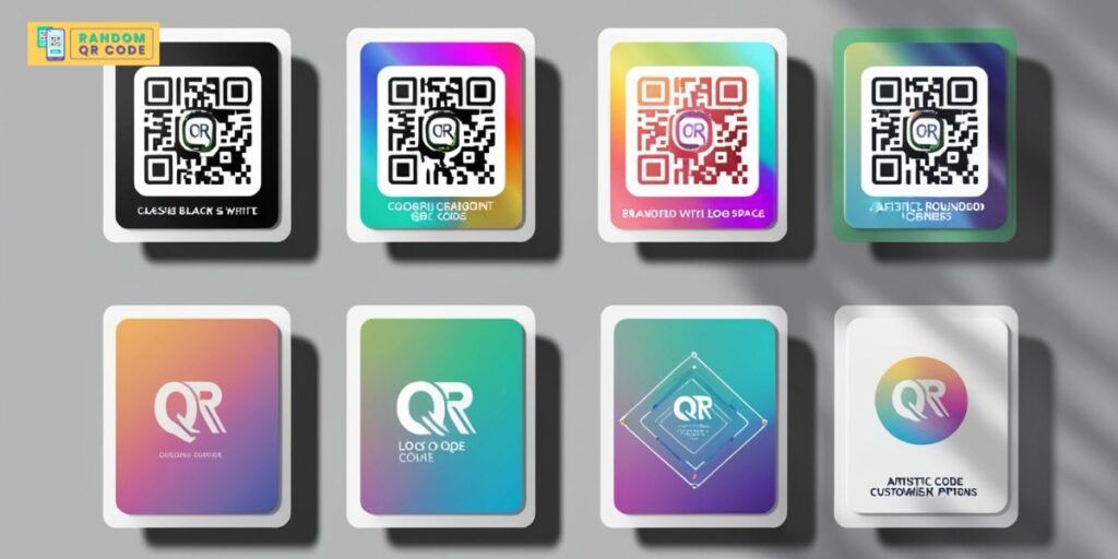  random QR code SVG